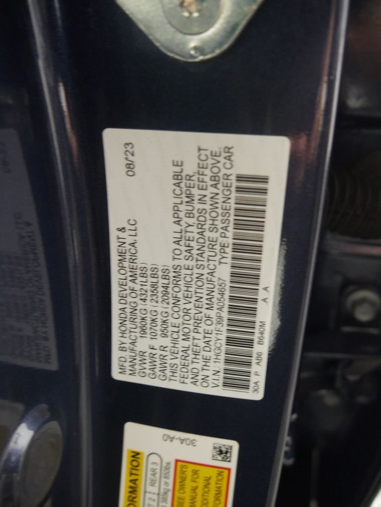 Certified Used 2023 Canyon River Blue Metallic Honda EX image 18