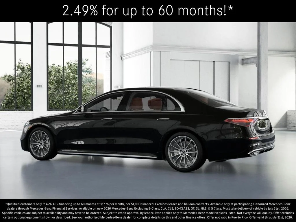 New 2026 Obsidian Black Metallic Mercedes-Benz S 580 image 31