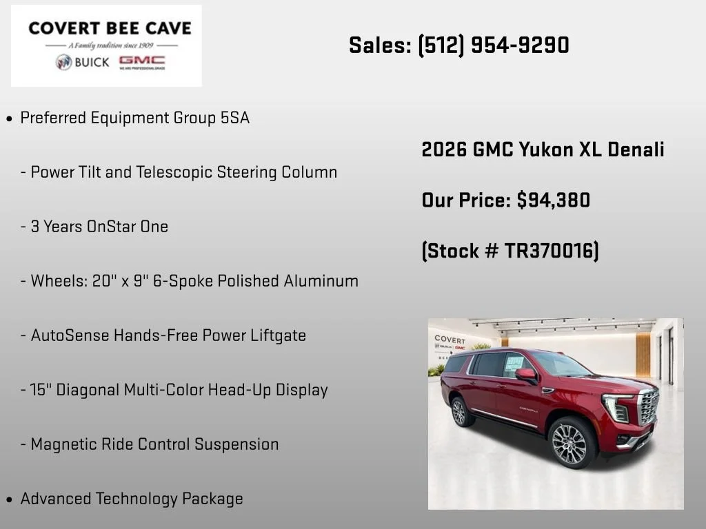 New 2026 Volcanic Red Tintcoat GMC Denali image 13