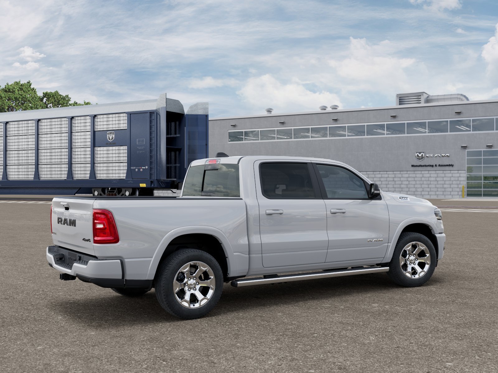 New 2026 Bright White Clear-Coat Exterior Paint RAM BIG HORN image 2
