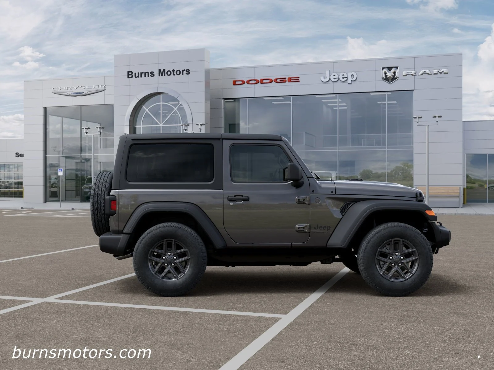 New 2026 Granite Crystal Metallic Clear-Coat Exterior Paint Jeep Sport 2-Door image 21