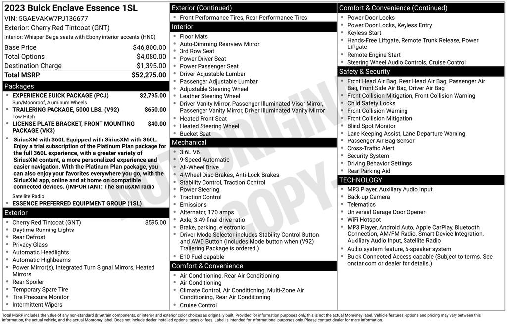 Used 2023 Red Buick Essence image 24