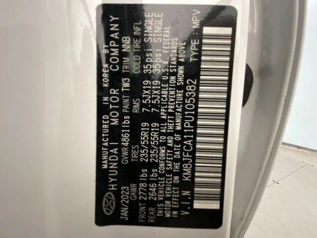 Used 2023 White Hyundai SEL Convenience image 28