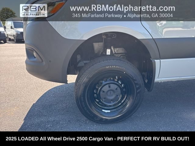 New 2025 Silver Gray Mercedes-Benz 2500 High Roof All Wheel Drive with 144 Wheel Base image 13