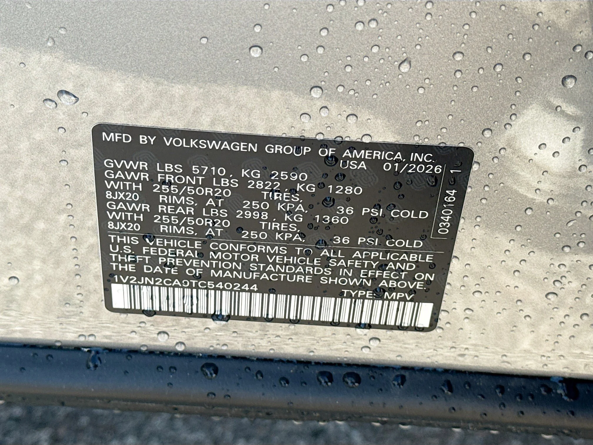 New 2026 Mist Volkswagen 2.0T SE w/Technology image 42