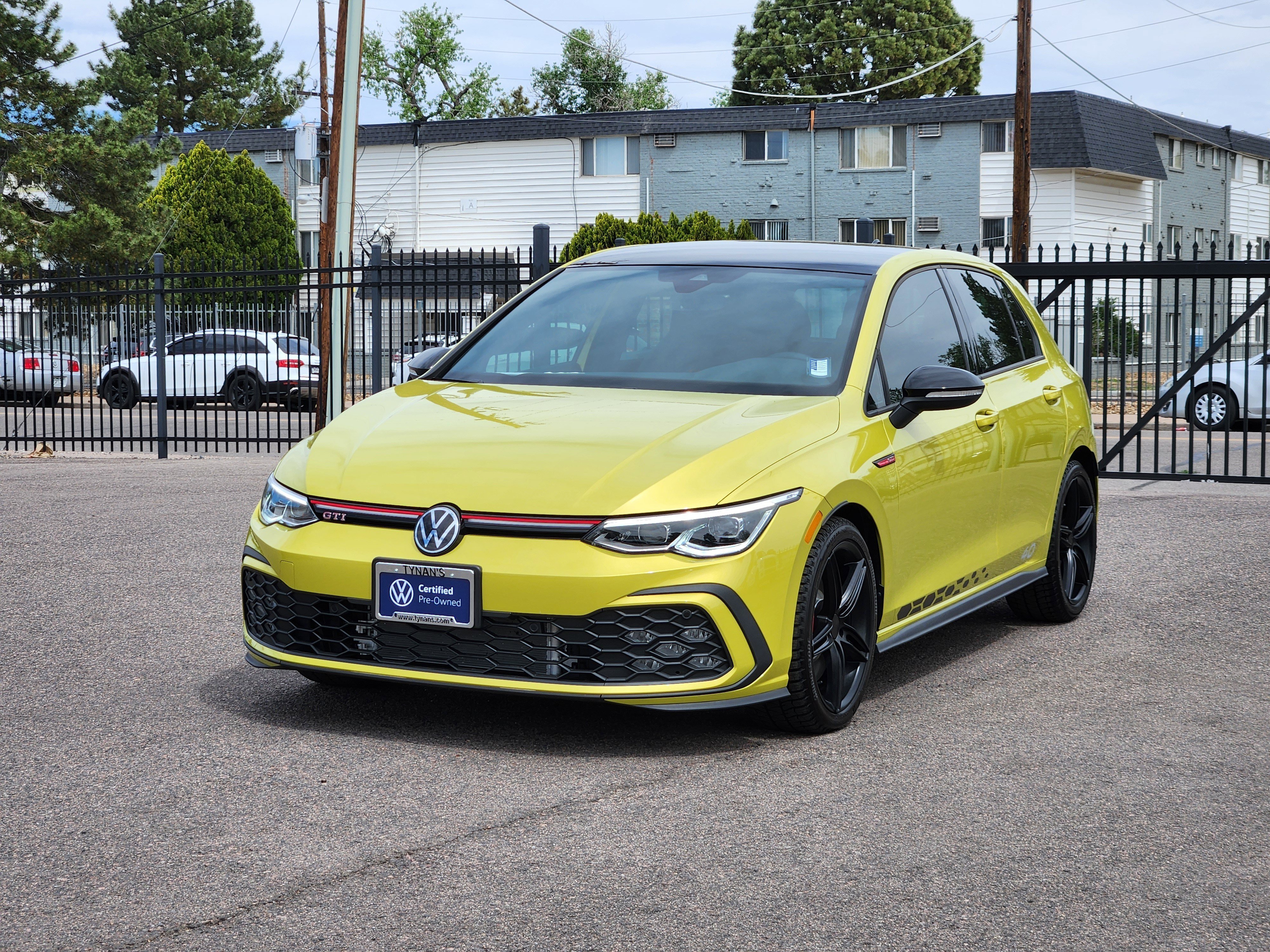 Certified Used 2023 Yellow Volkswagen 2.0T 40th Anniversary Edition image 3
