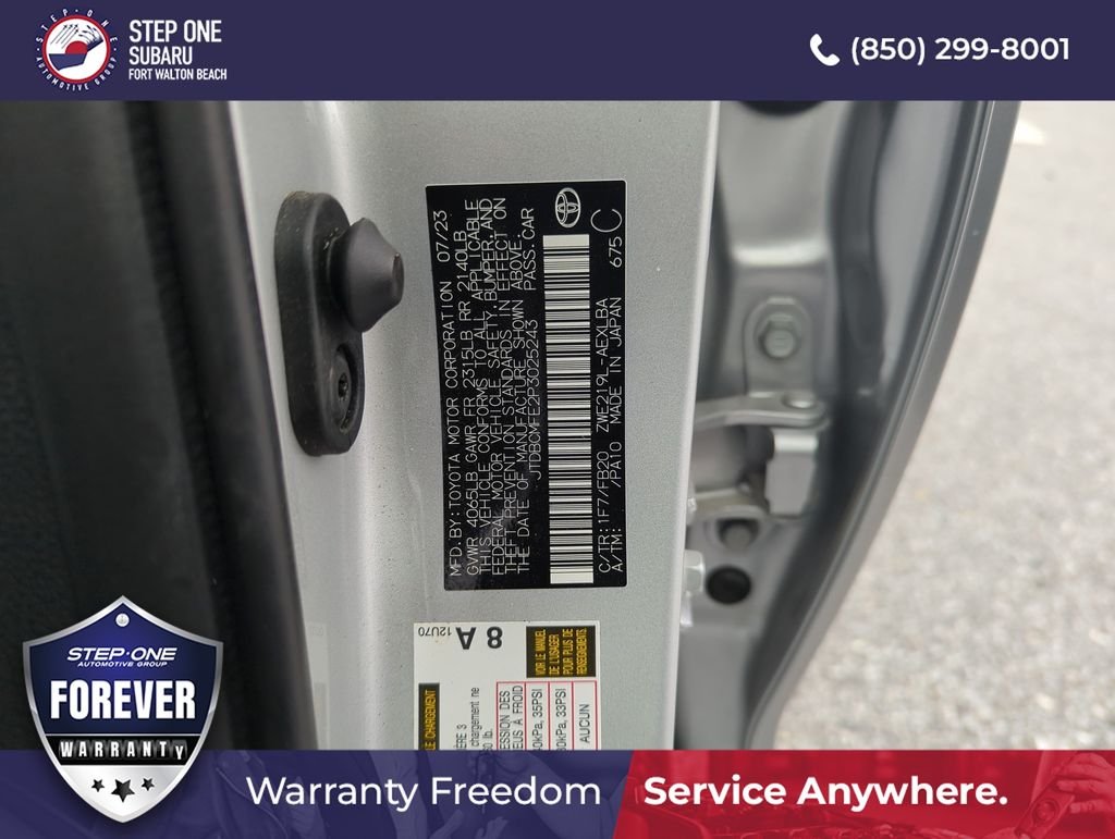 Used 2023 Silver Toyota LE image 38