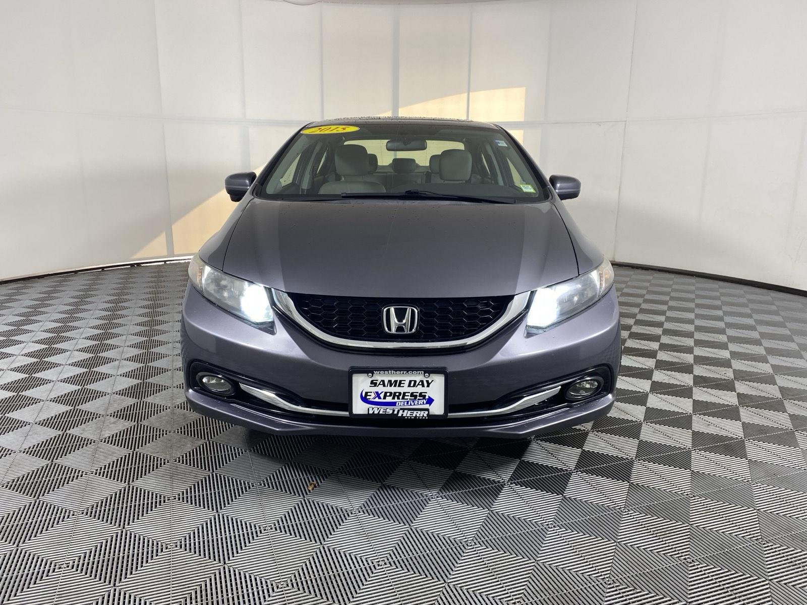Used 2015 Honda Civic EX-L with VIN 2HGFB2F90FH511994 for sale in Lockport, NY