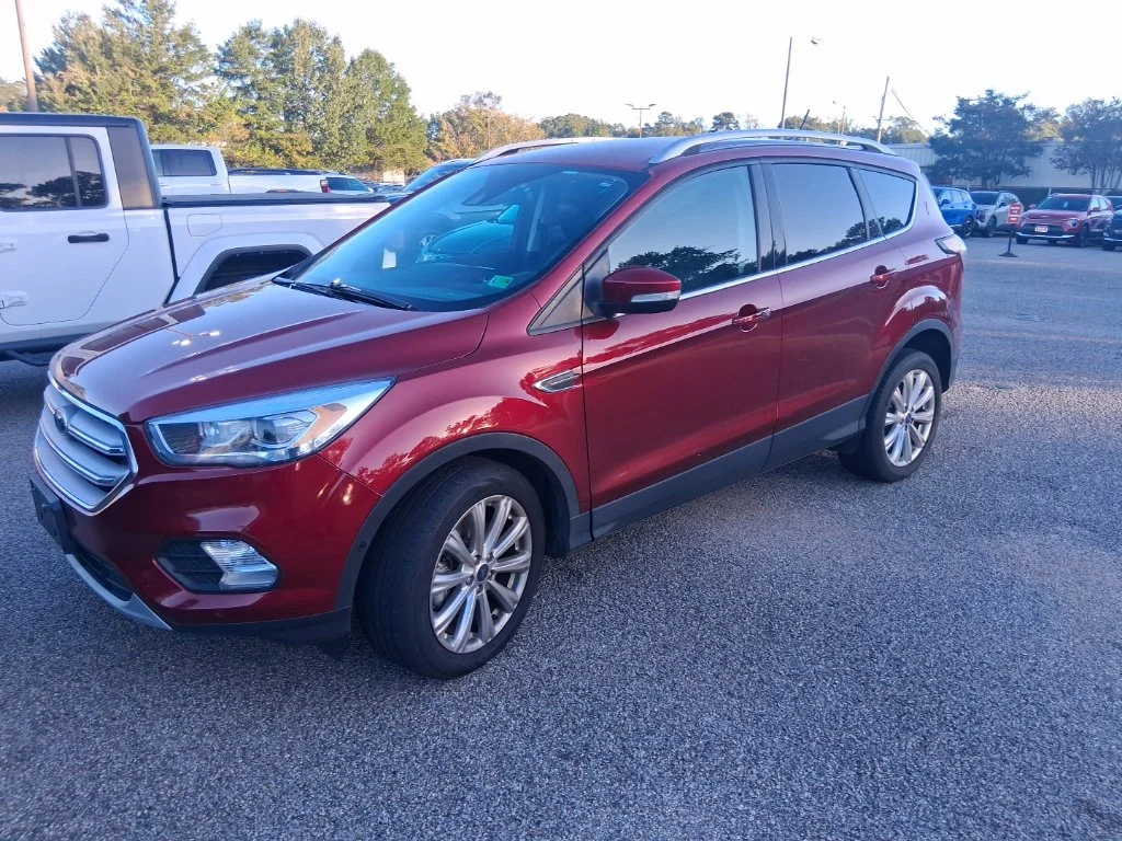 Used 2018 Red Ford Titanium image 1