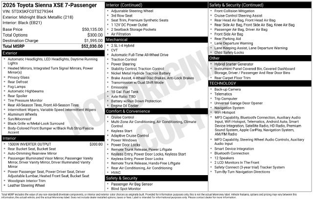 Used 2026 Black Toyota XSE image 36