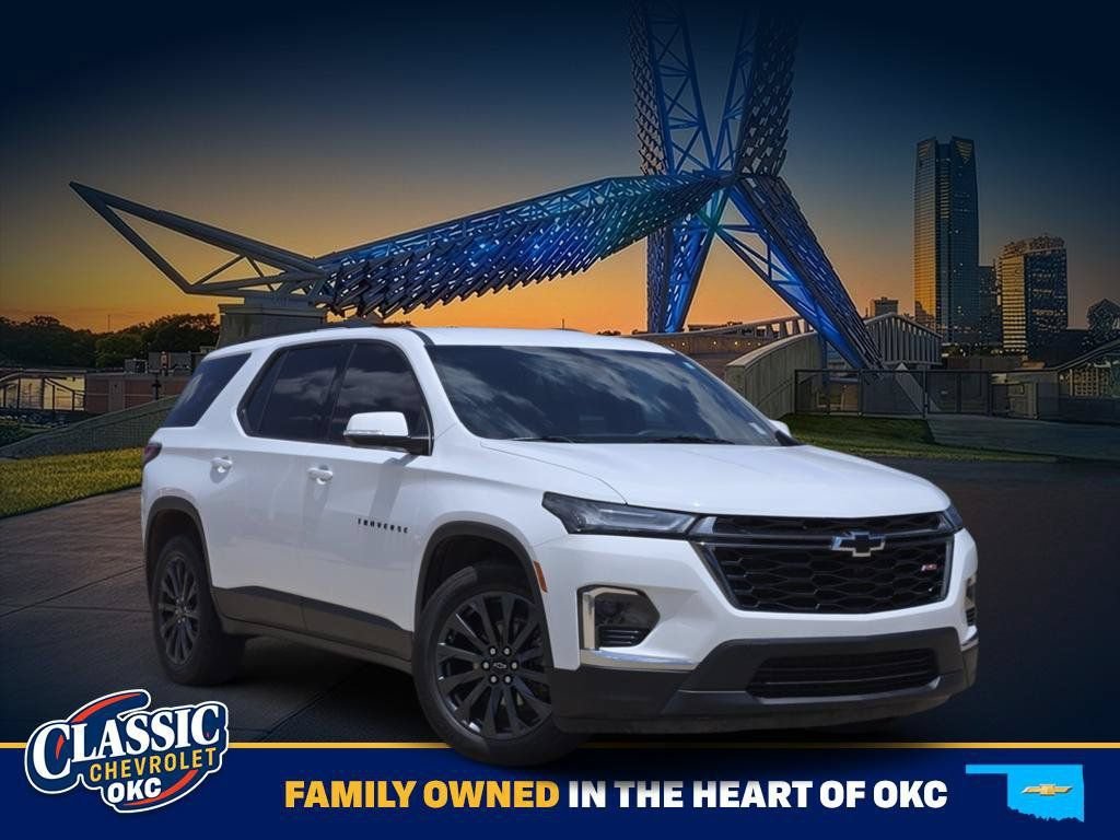 Summit White 2023 Chevrolet Traverse SUV / Crossover Front-Wheel Drive 9-Speed Automatic