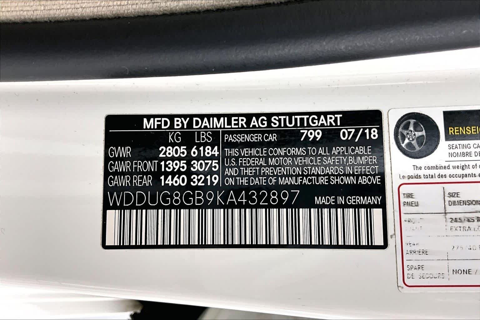 Used 2019 designo Diamond White Mercedes-Benz S 560 image 30