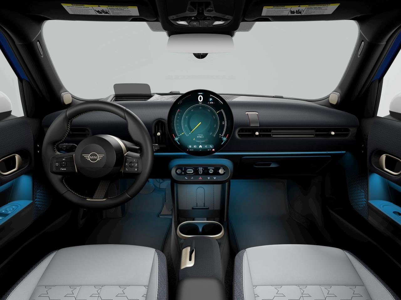 New 2026 Icy Sunshine Blue Metallic MINI Iconic image 7