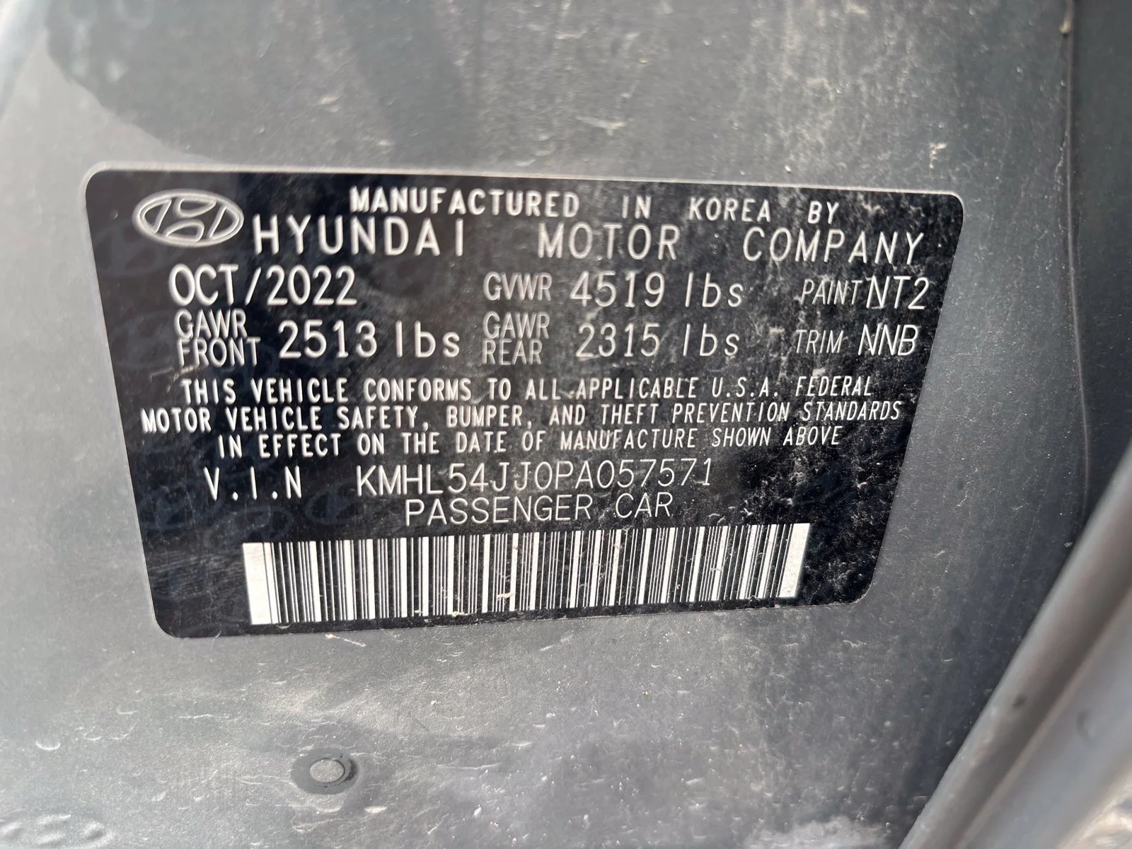 Used 2023 Gray Hyundai Limited image 14