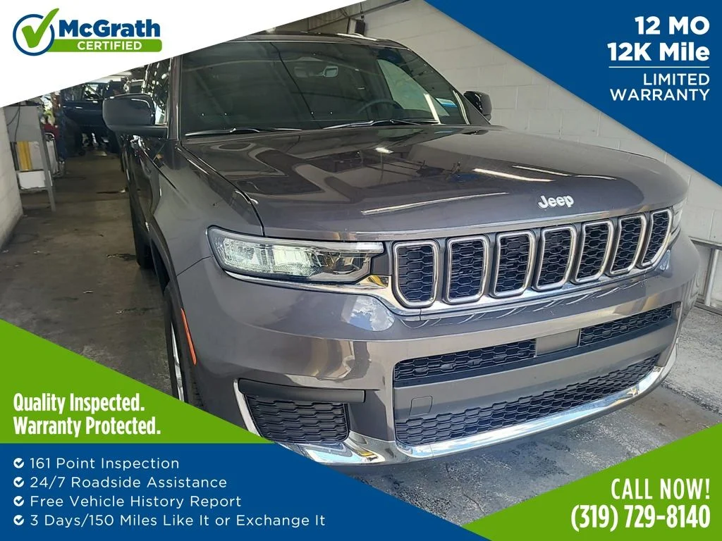 Used 2025 Gray Jeep Laredo image 1