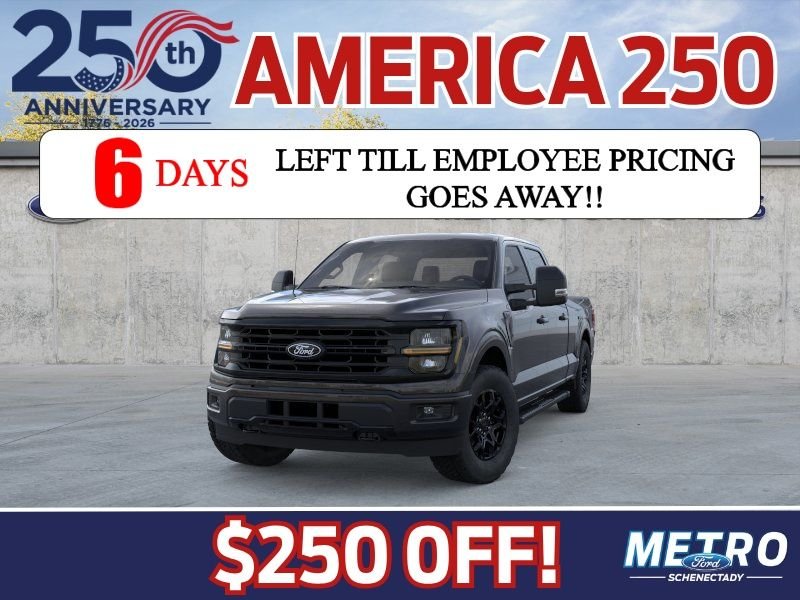 New 2026 Agate Black Metallic Ford XLT image 3