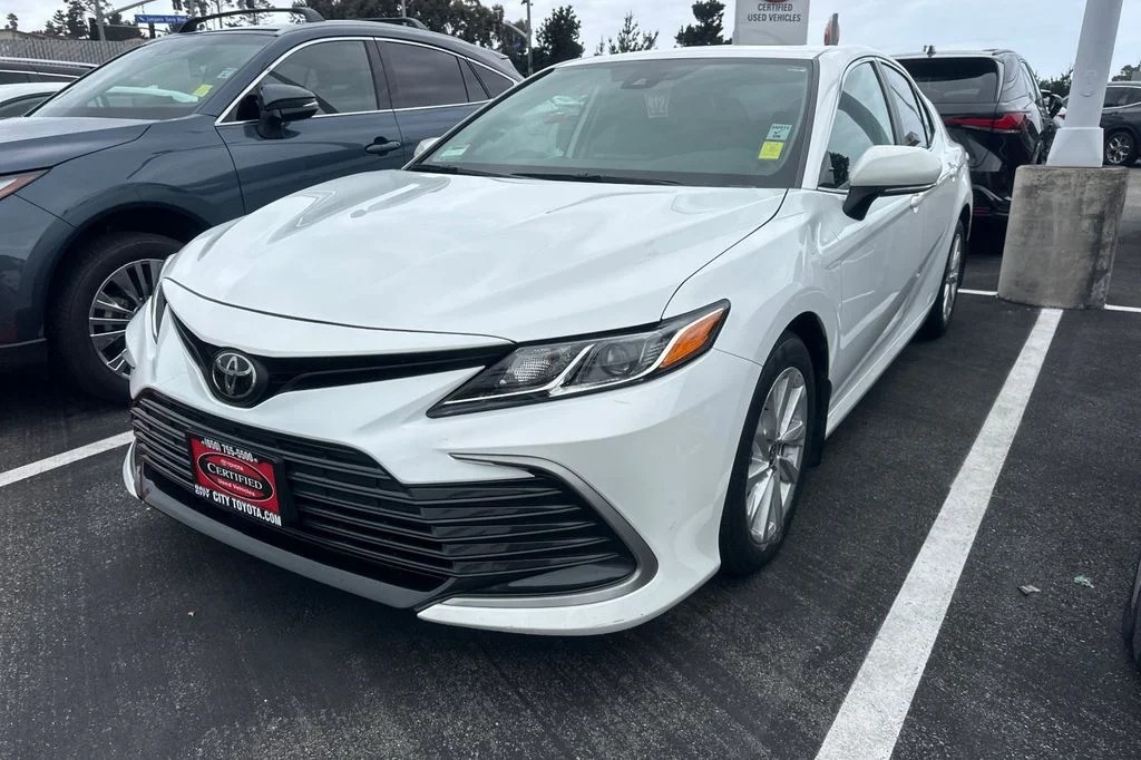 Certified Used 2024 White Toyota LE image 2