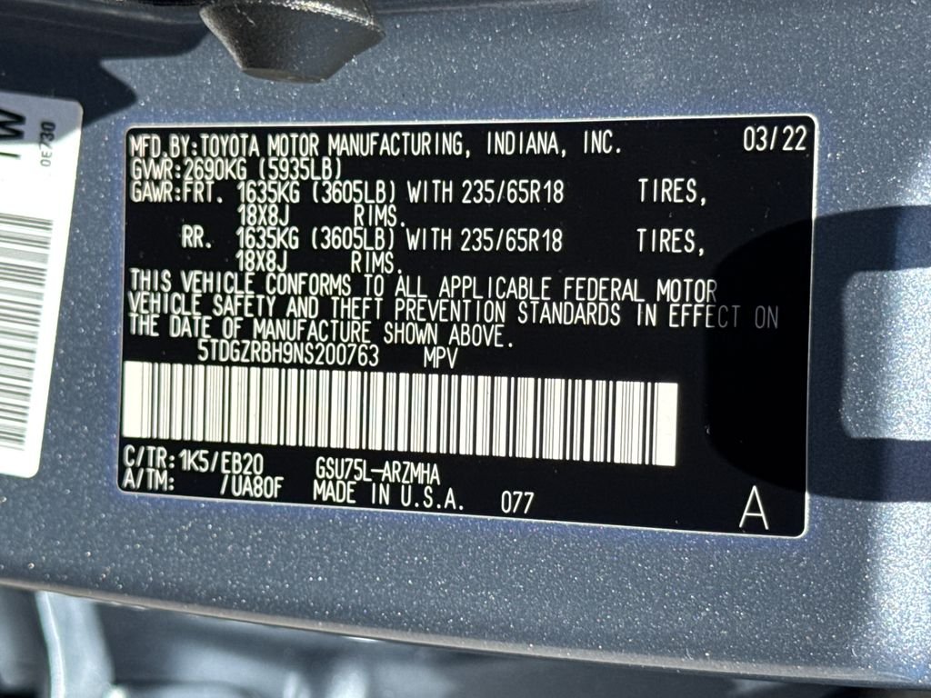 Used 2022 Gray Toyota XLE image 49