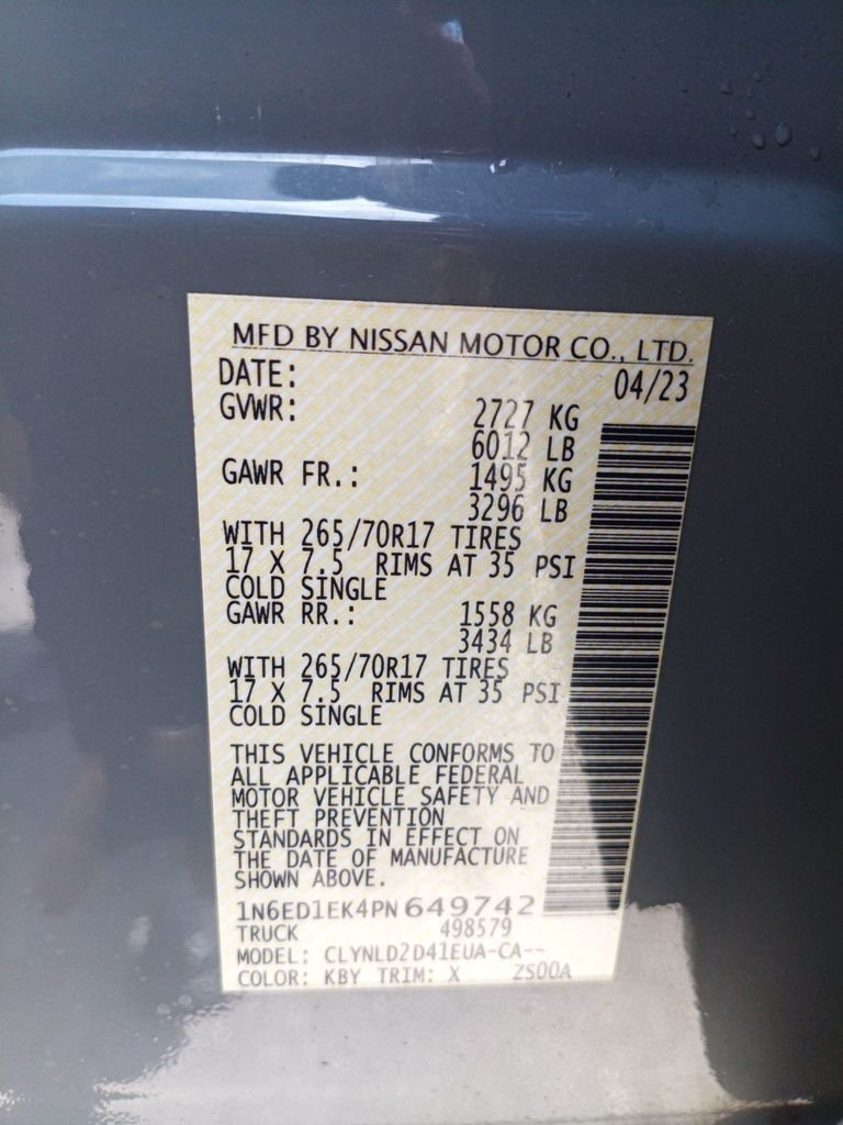 Used 2023 Gray Nissan PRO-4X image 29