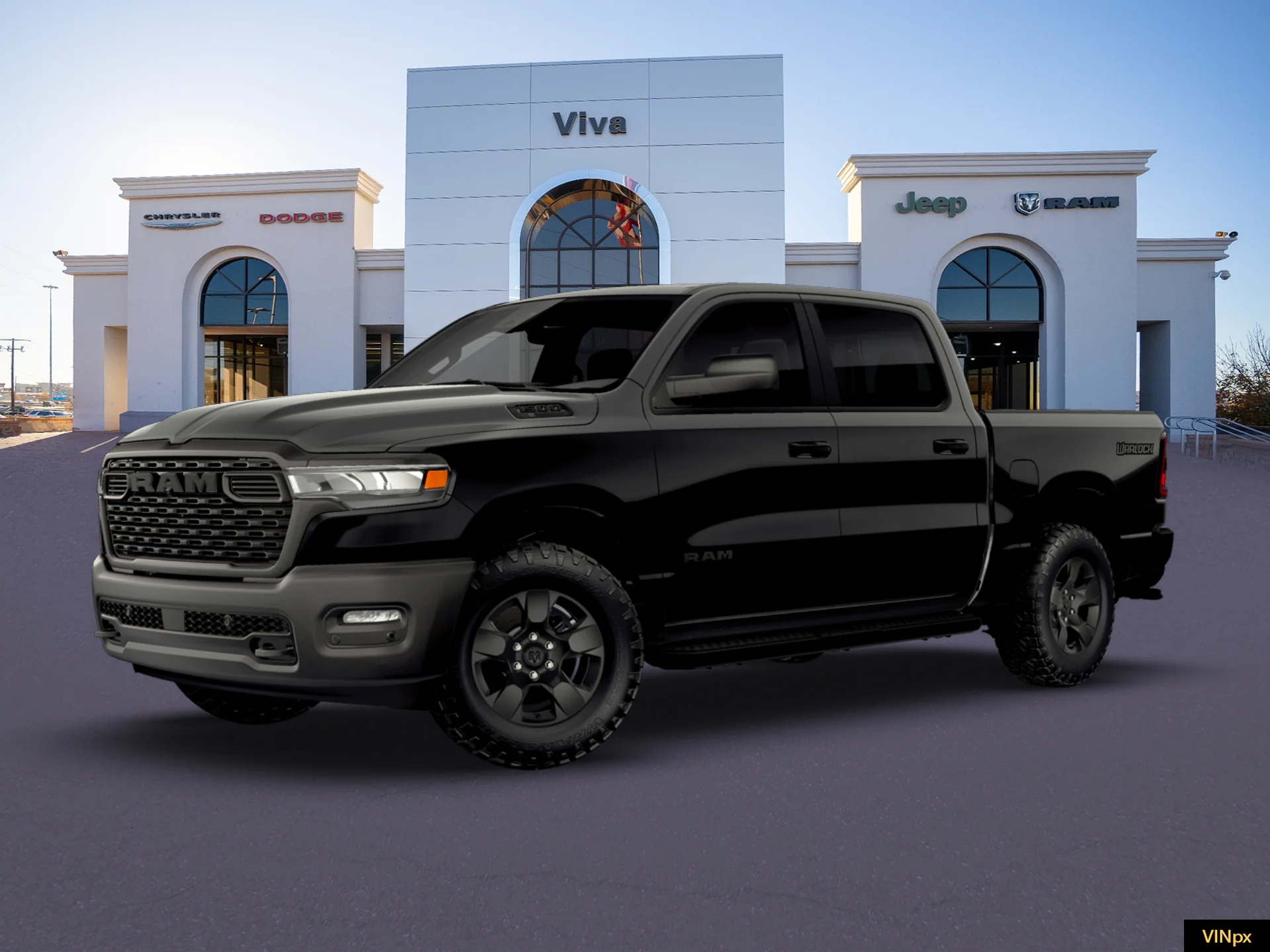 New 2026 Diamond Black Crystal Pearl-Coat Exterior Paint RAM  image 2