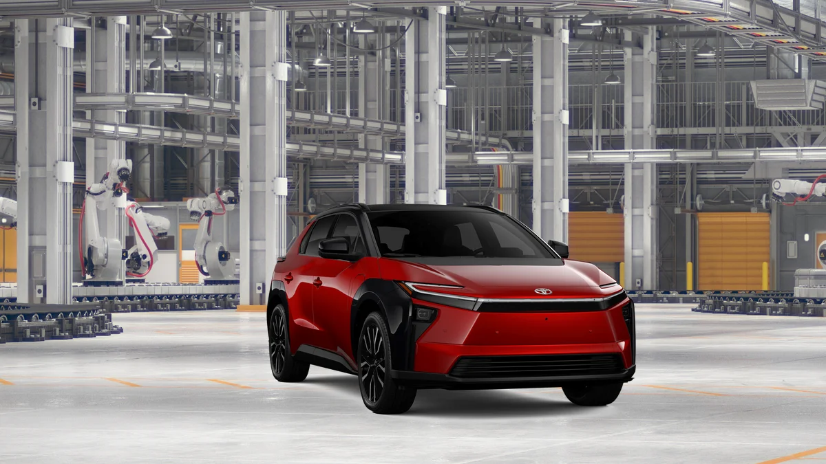 New 2026 Supersonic Red with Midnight Black Metallic roof Toyota Limited image 16