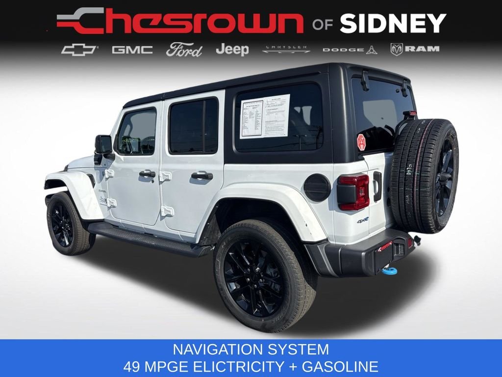 Used 2023 White Jeep Sahara 4xe image 3