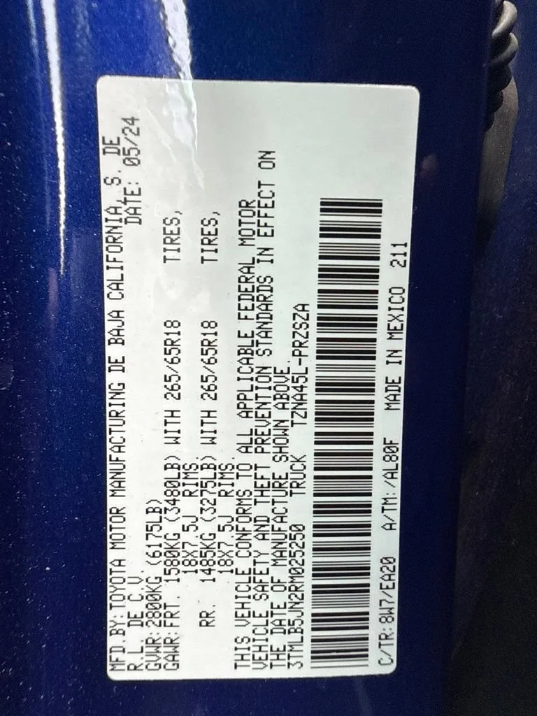 Used 2024 Blue Toyota SR5 image 14