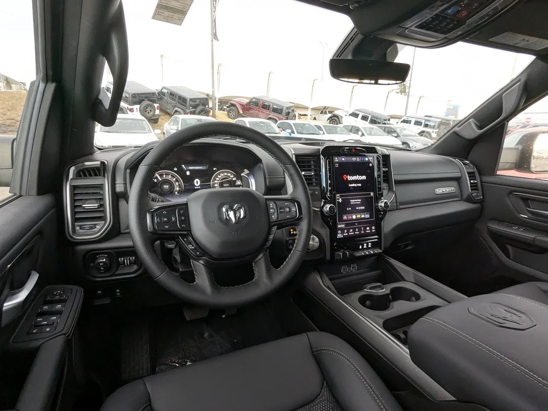 New 2026 Black RAM Sport - - Panoramic Sunroof - Sport Performance Hood - Hurricane Turbo - 3.92 Axle & More! image 26