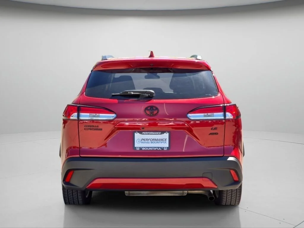 Used 2022 Barcelona Red Metallic Toyota LE image 21