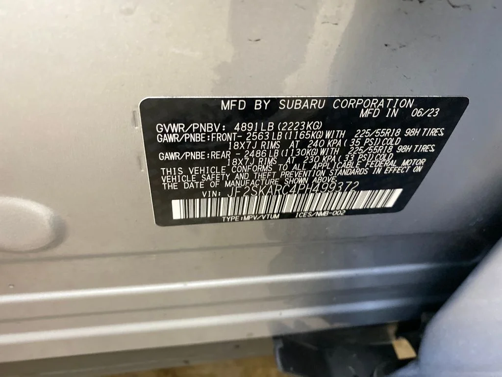 Certified Used 2023 Silver Subaru Touring image 39