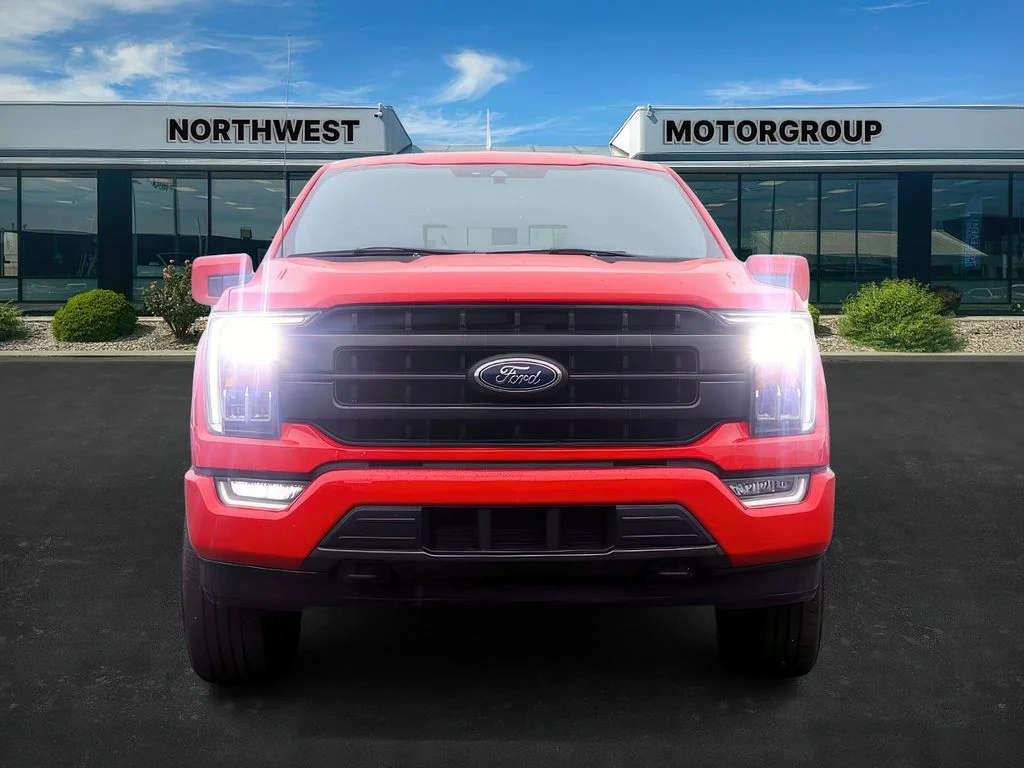 Used 2021 Race Red Ford LARIAT image 2
