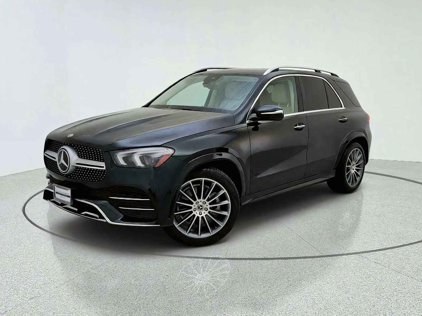 Certified Used 2023 Emerald Green Metallic Mercedes-Benz GLE 450 image 1