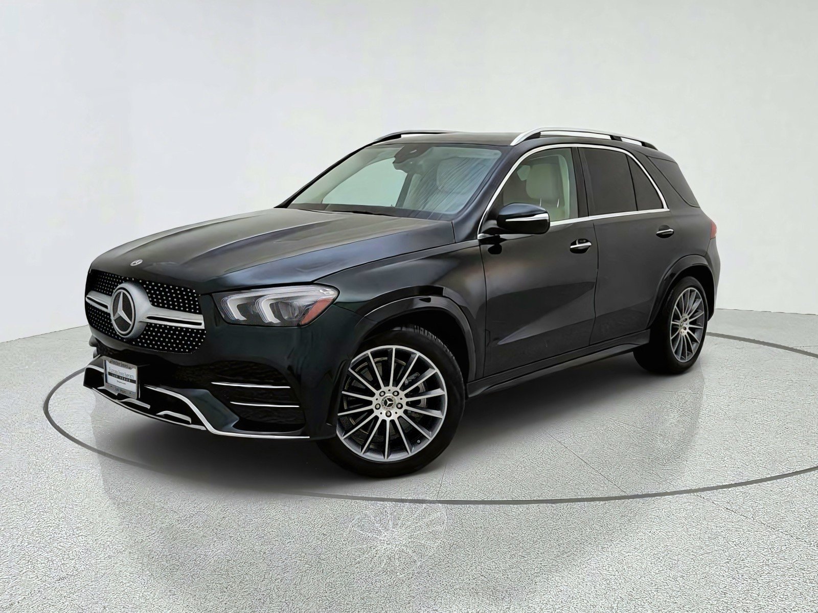Certified Used 2023 Emerald Green Metallic Mercedes-Benz GLE 450 image 1