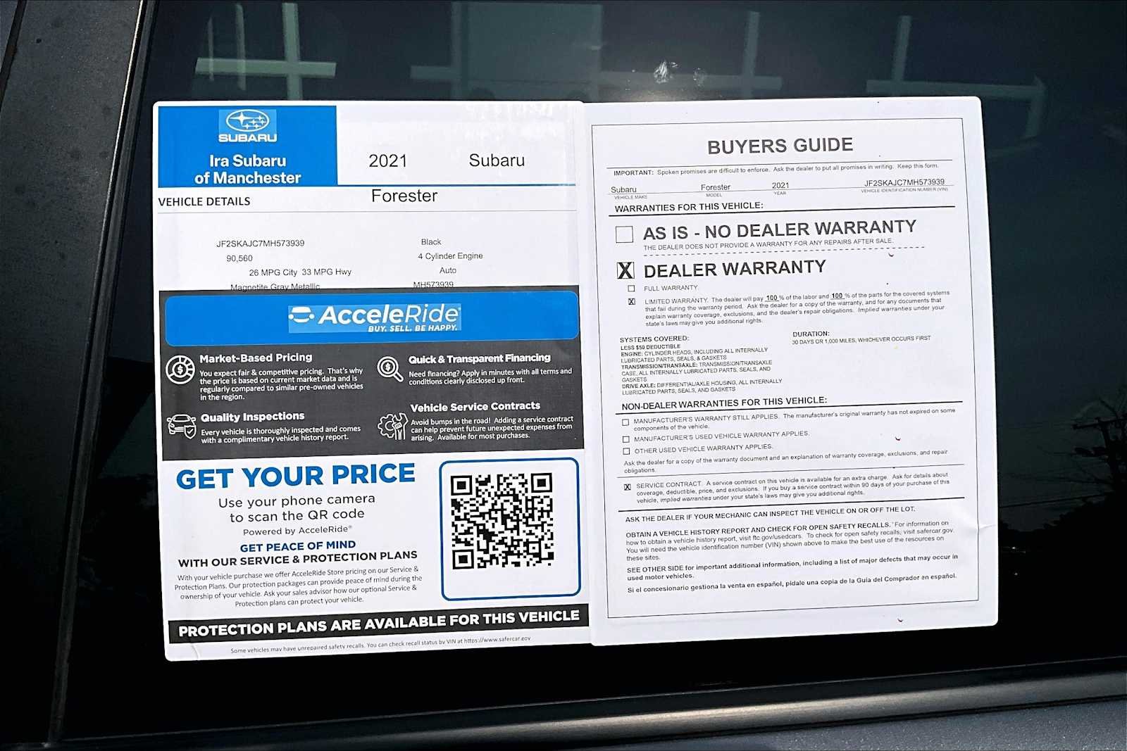Used 2021 Magnetite Gray Metallic Subaru Premium image 36