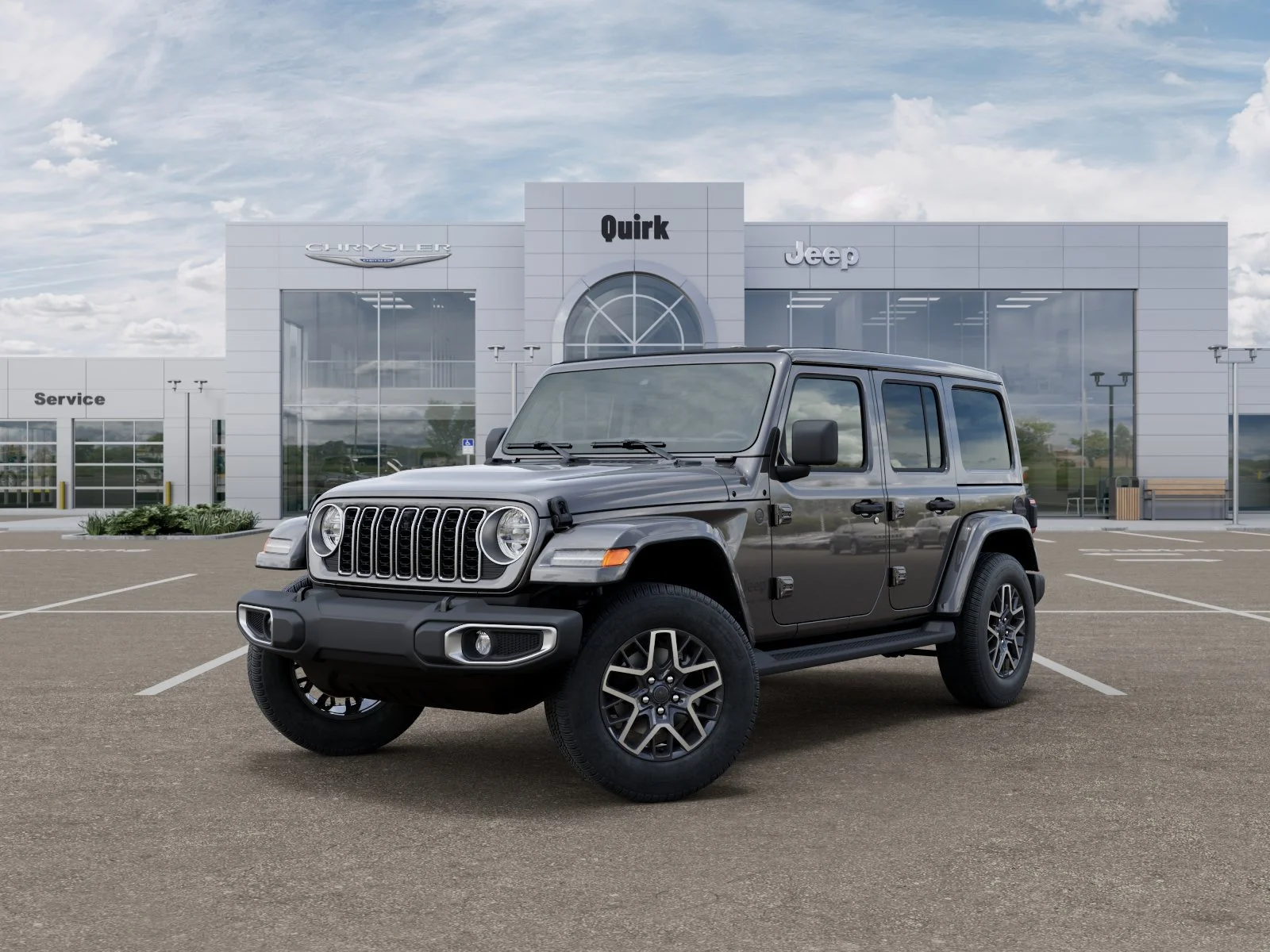 New 2026 Granite Crystal Metallic Clear-Coat Exterior Paint Jeep Sahara image 1