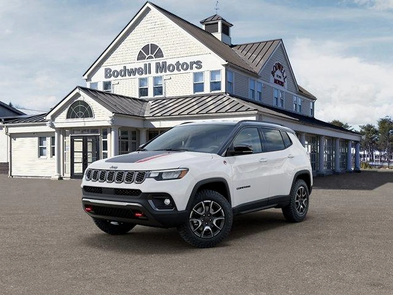 New 2026 Bright White Clear-Coat Exterior Paint Jeep Trailhawk 4x4 image 1