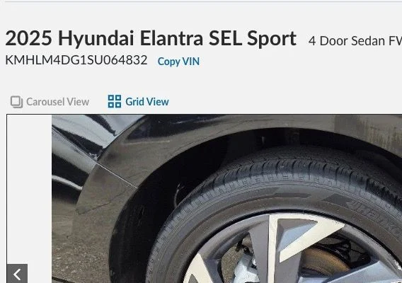 Used 2025 Black Hyundai SEL Sport image 13