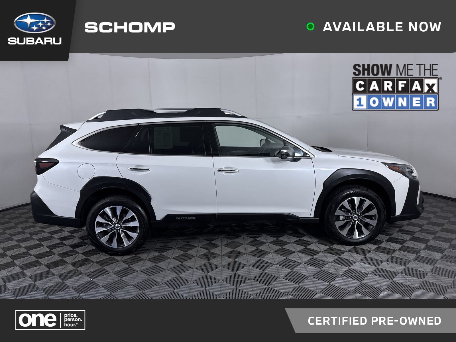 Certified Used 2025 Crystal White Pearl Subaru Touring XT image 1