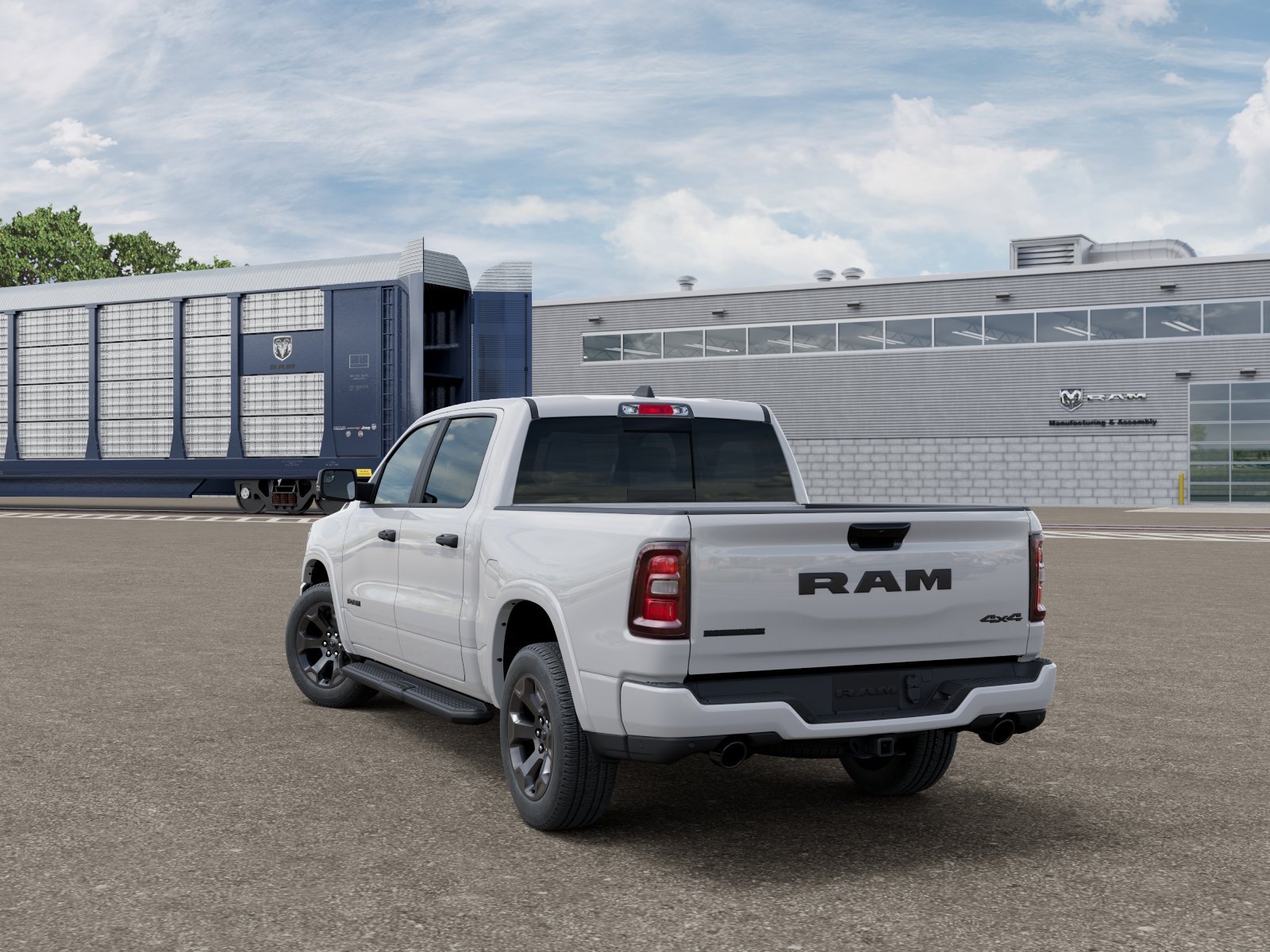 New 2026 Bright White Clear-Coat Exterior Paint RAM BIG HORN image 3