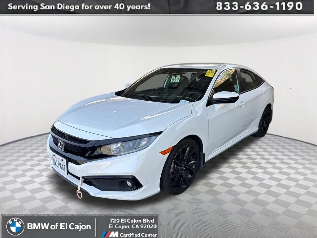 Used 2021 White Honda Sport image 1