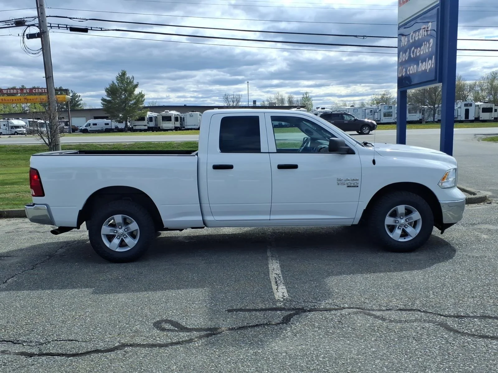 Used 2024 Bright White Clearcoat Ram SLT image 4
