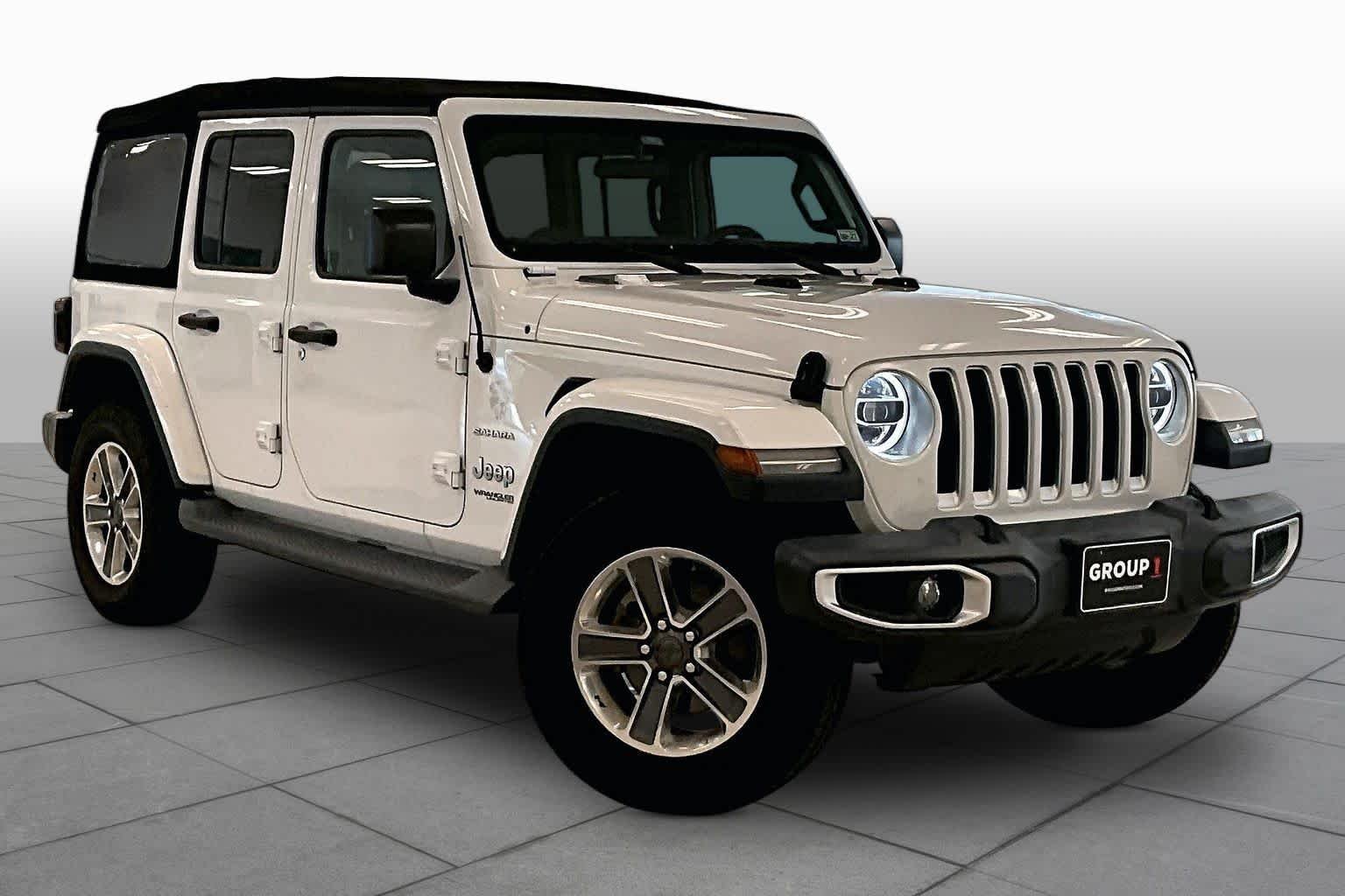 Used 2018 Bright White Clearcoat Jeep Sahara image 2