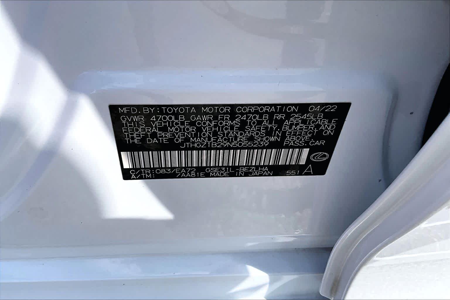 Used 2022 Ultra White Lexus F SPORT image 35