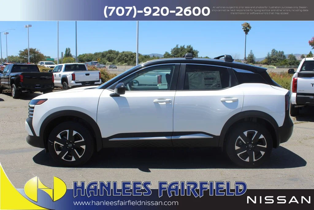 New 2026 Aspen White TriCoat / Super Black Two-tone Nissan SV image 2