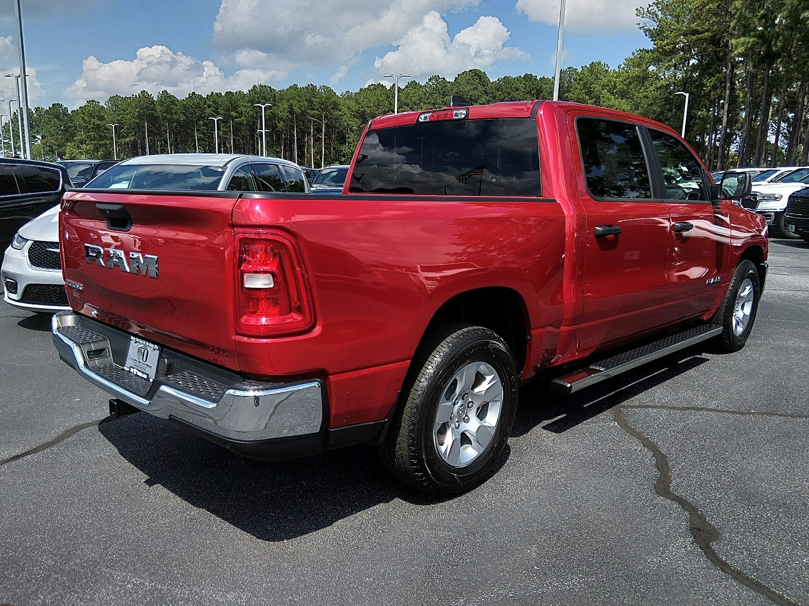 New 2026 Molten Red Pearl-Coat Exterior Paint RAM Big Horn Crew Cab 4x2 5