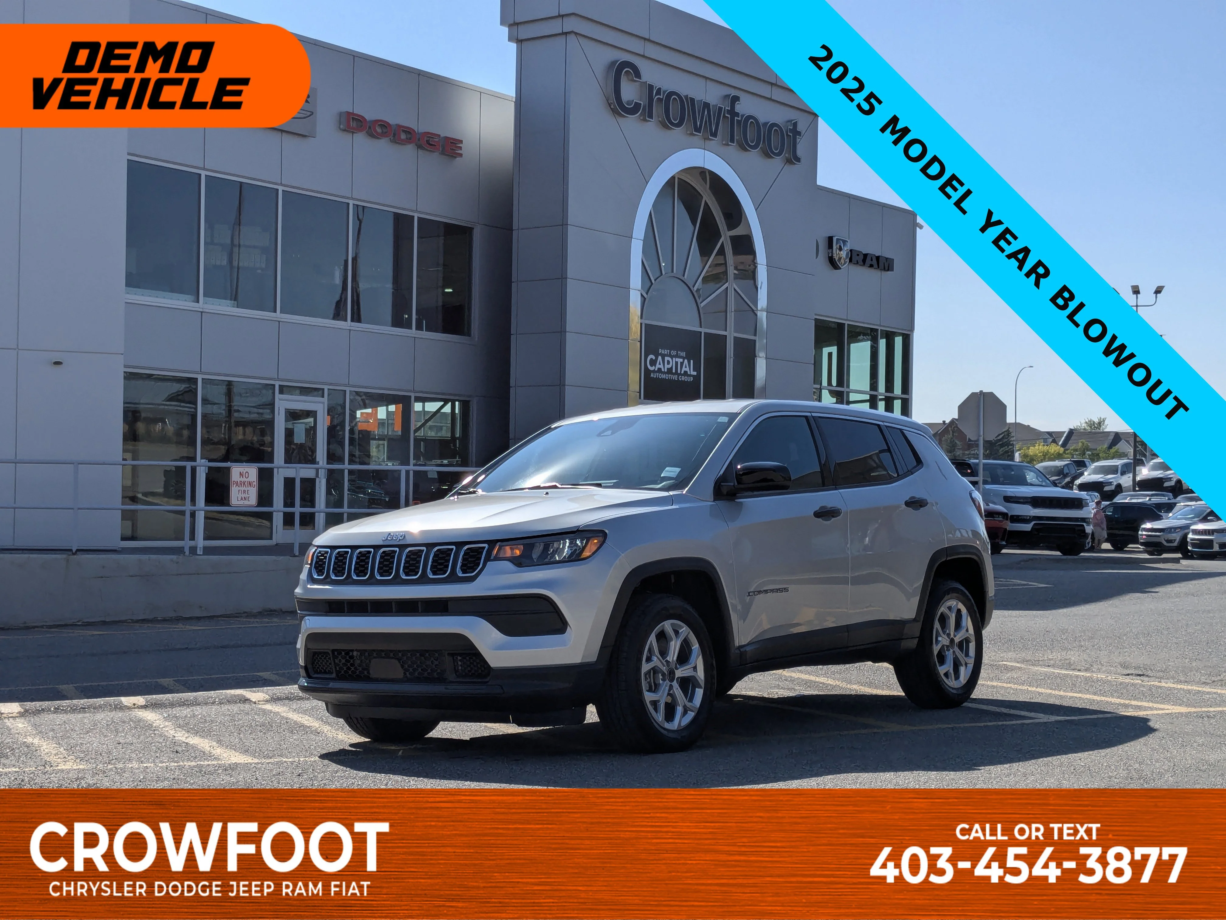 New 2025 Silver Jeep Sport - - Forward Collision Warning - LED Head Lamps - Heated Seats and More! image 1