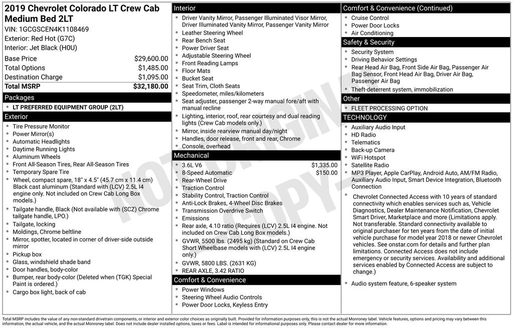 Used 2019 Red Chevrolet LT image 39