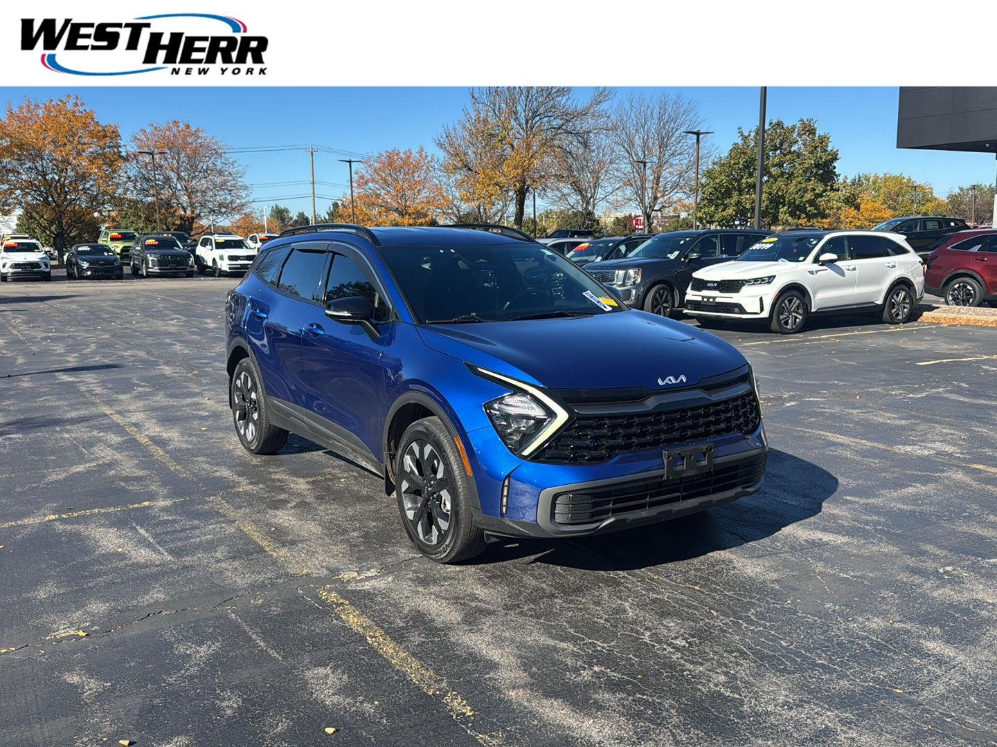 Used 2023 Sapphire Blue Kia X-Line image 1