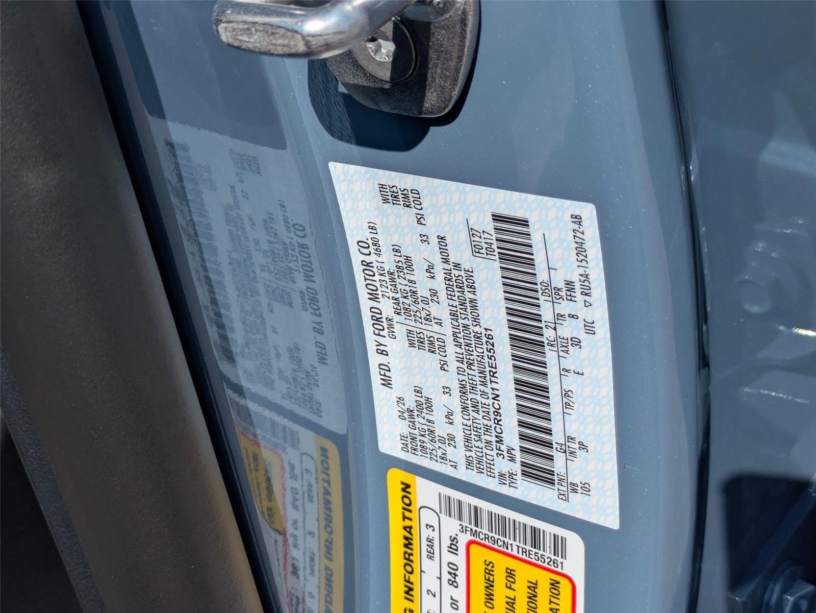 New 2026 Azure Gray Metallic Tri-Coat Ford Outer Banks® image 36