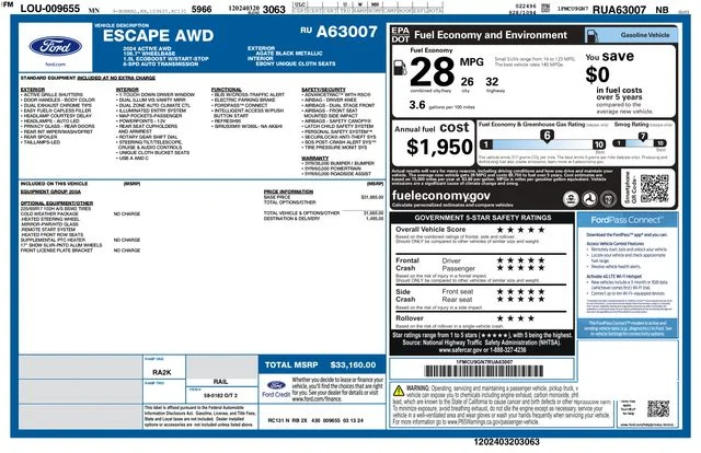 Used 2024 Black Ford Active image 3